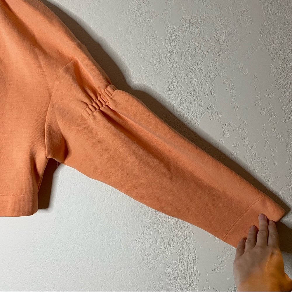 TIBI light orange Synthetic wool cropped sweatshirt S - Picture 9 of 14